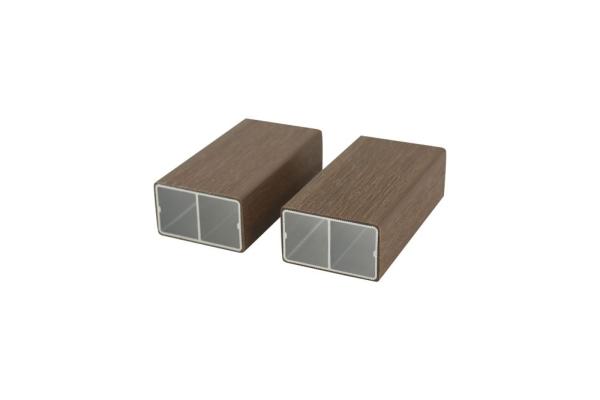 WPC Co-extruded Aluminum square Tube Composite Waterproof